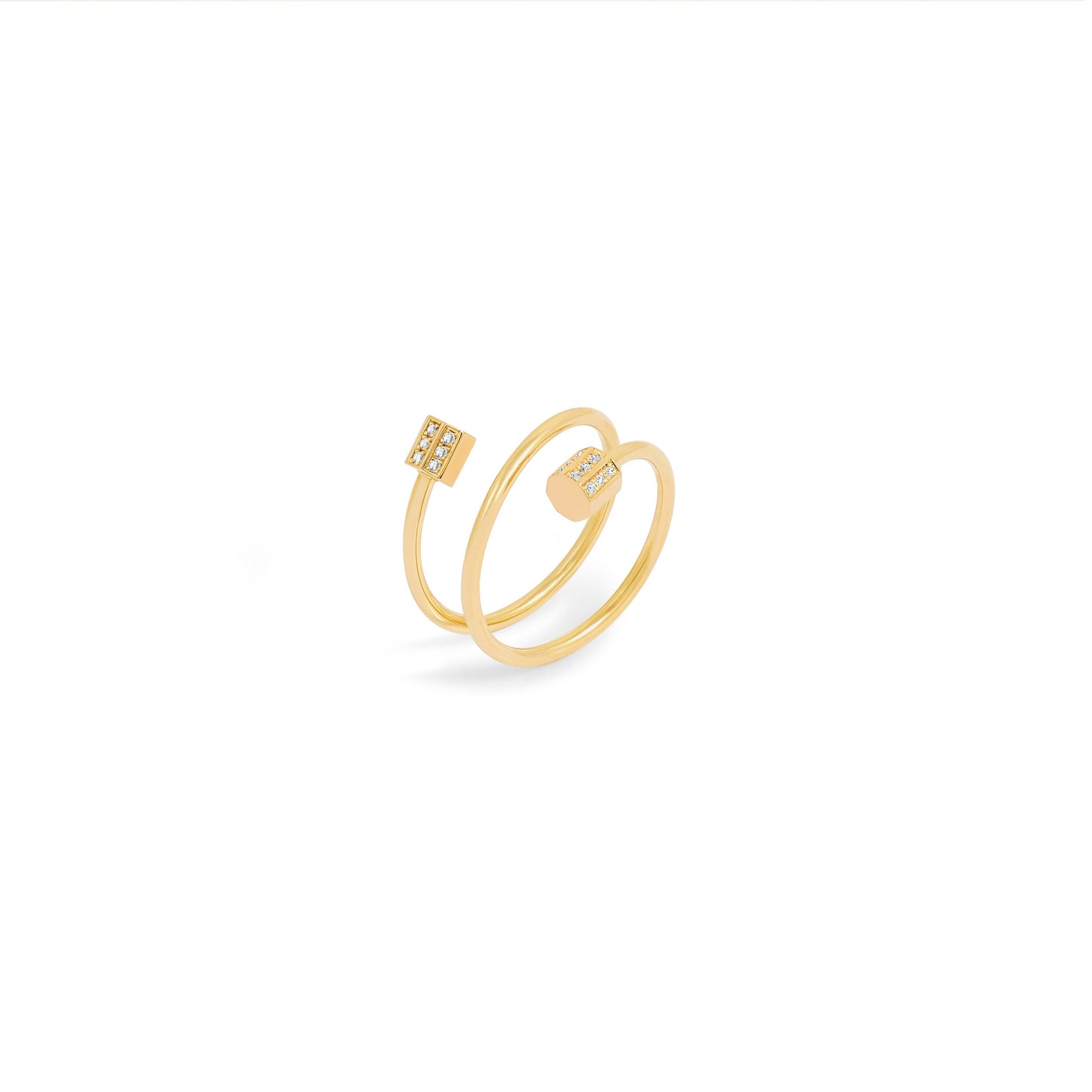 Bague P 22 Double tour - Or 18 carats