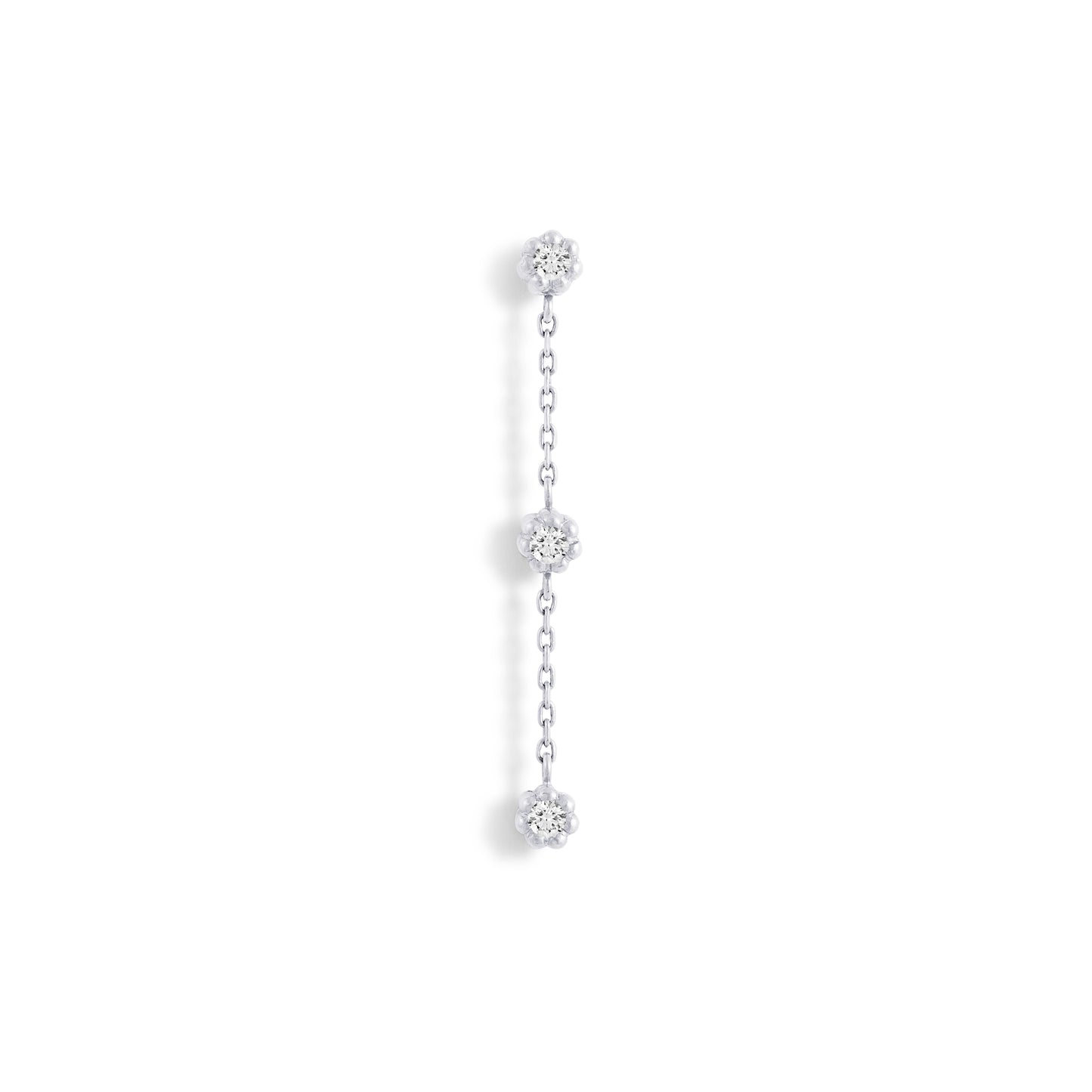 Boucle d'oreille pendante Mini Marguerite