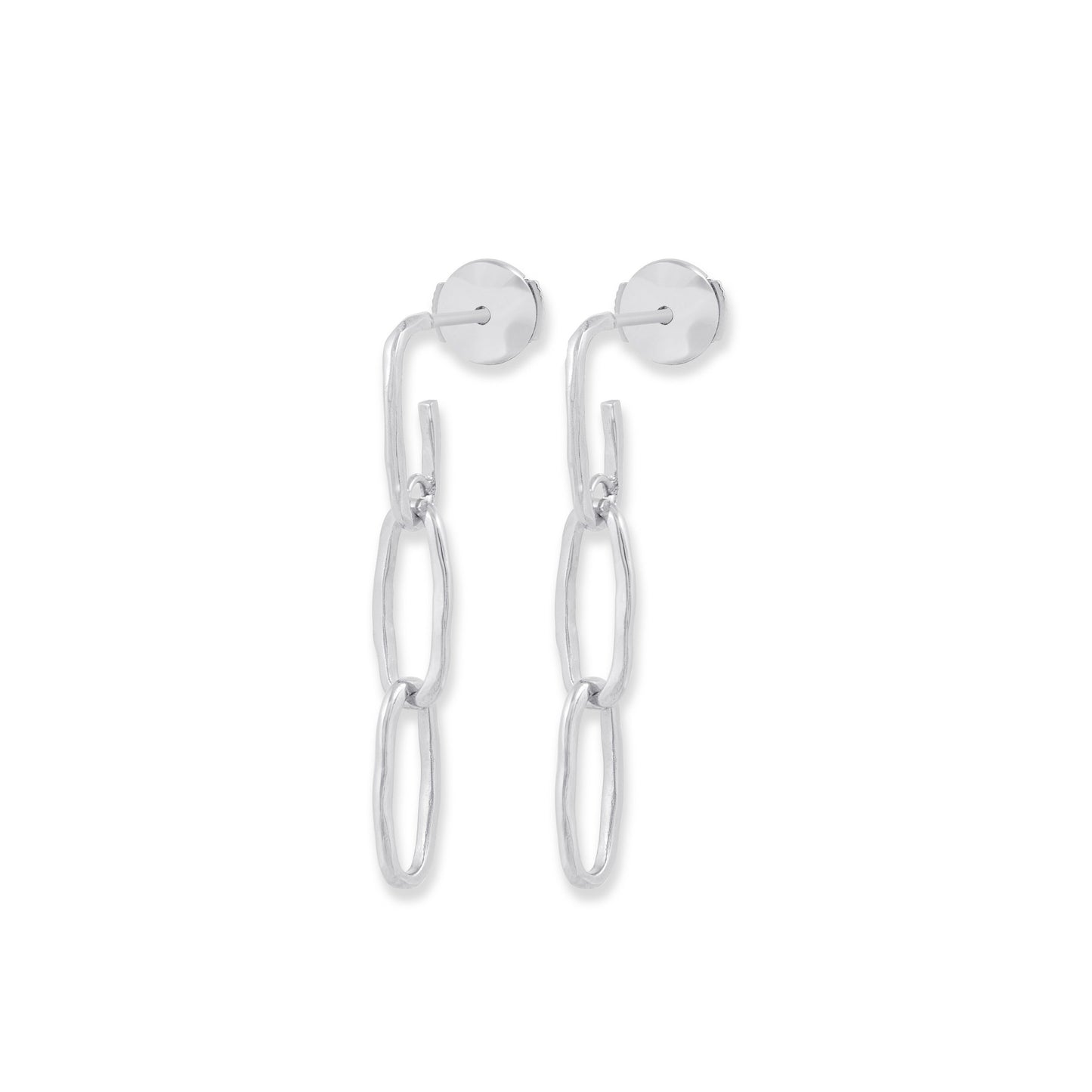 Boucles d'oreille pendantes Maillons - Or 18 carats