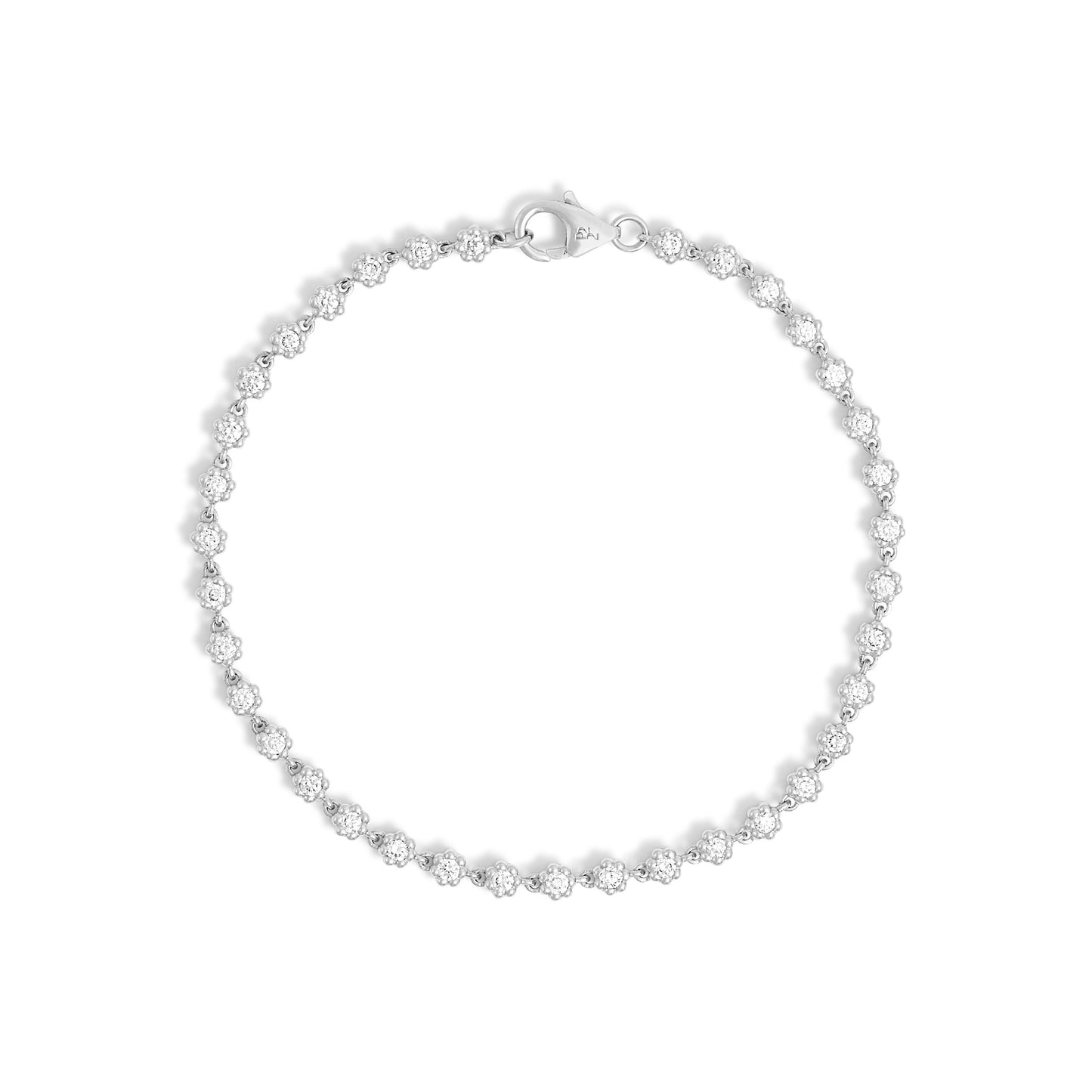 Bracelet Rivière Mini Marguerite - Or 18 carats et diamants