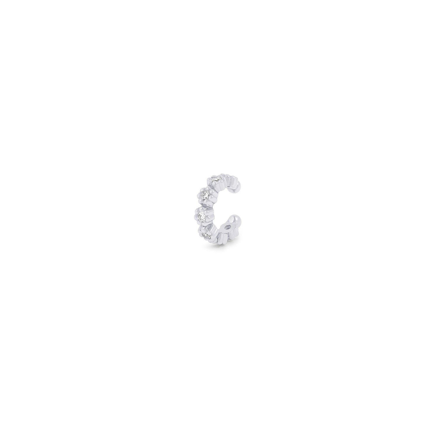 Ear cuff Mini Marguerite - Or 18 carats et diamants