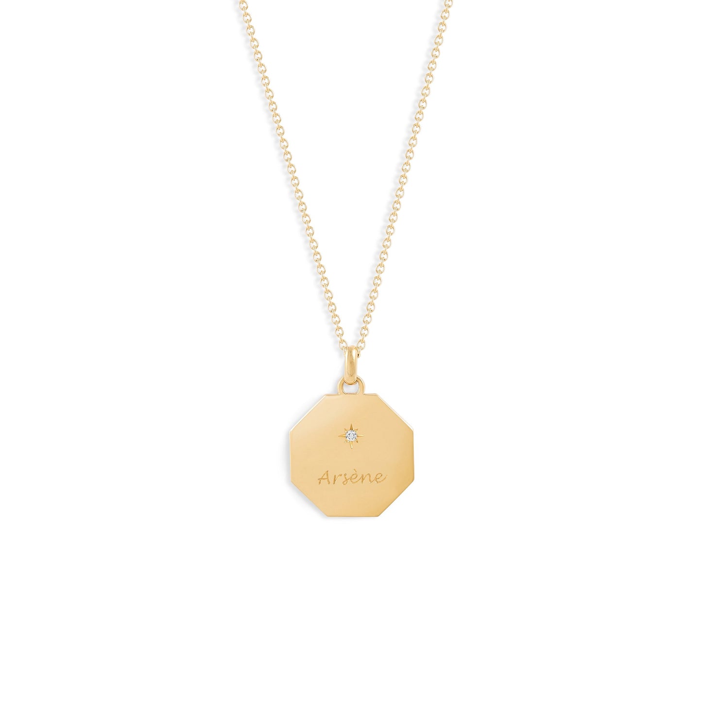 Médaille My Poinçon 22 - Or 18 carats et diamant