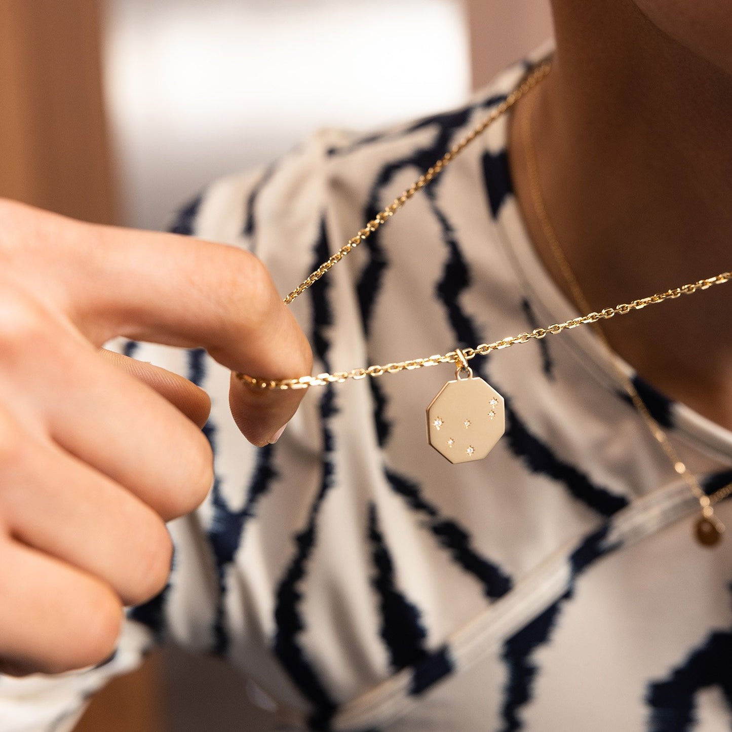 Médaille Constellations - Or rose