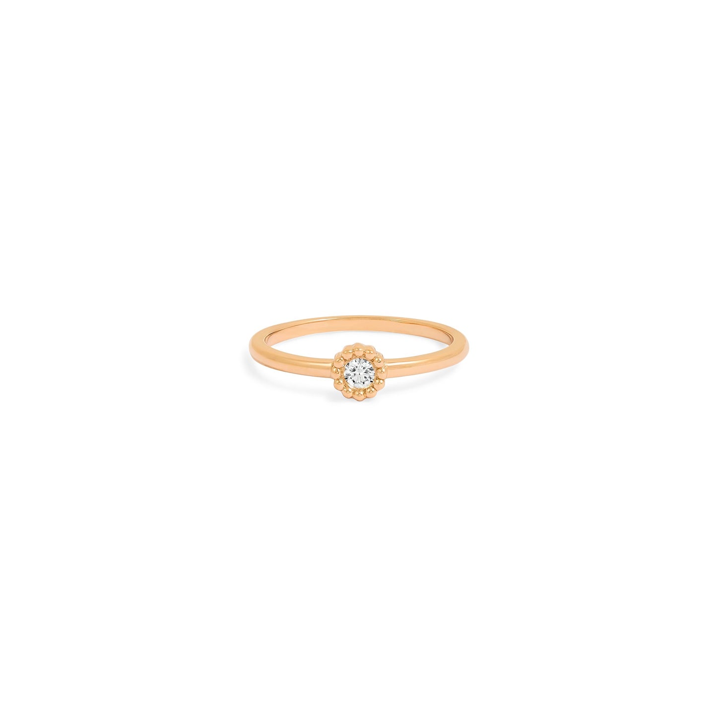 Bague Marguerite - Or rose
