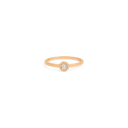 Bague Marguerite - Or rose