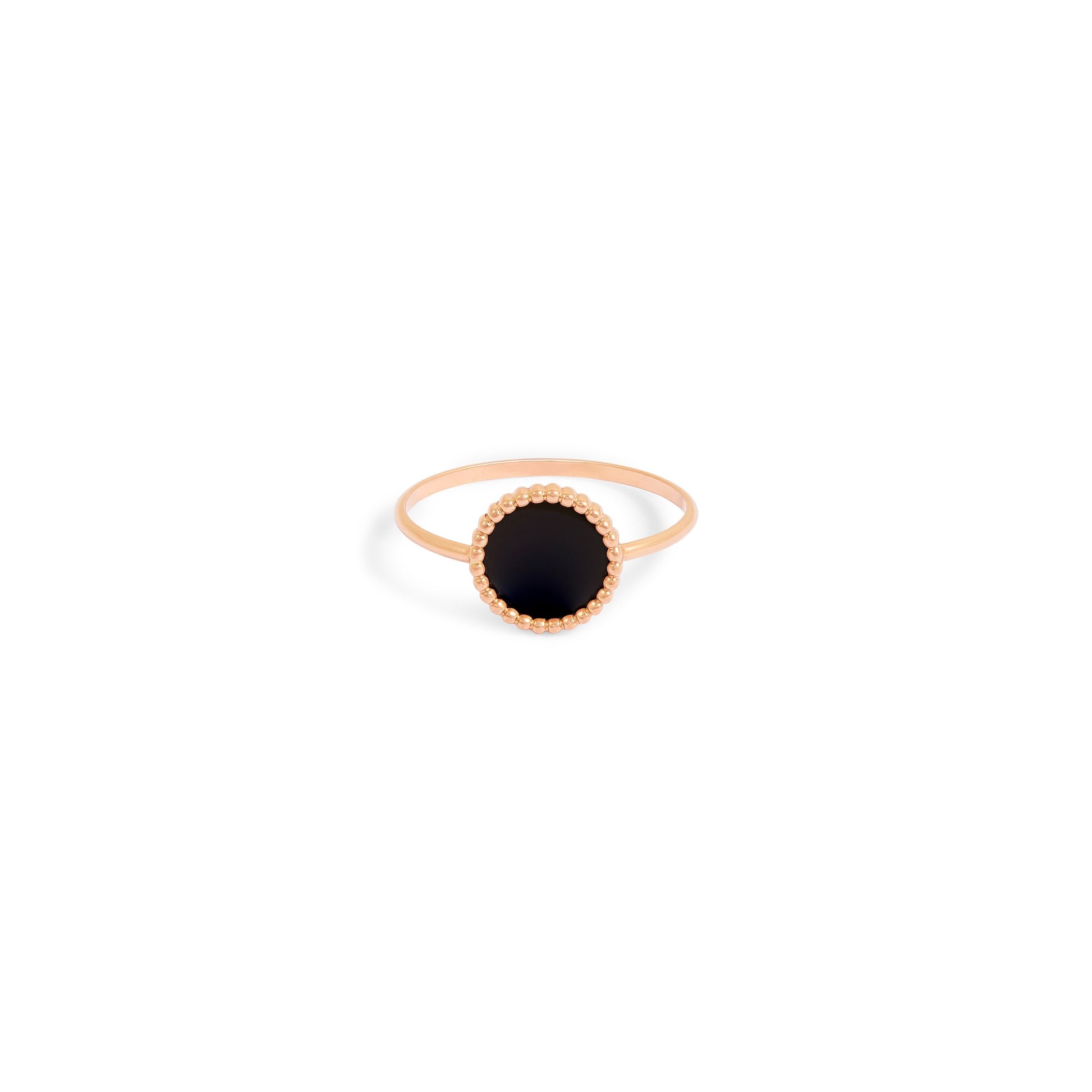 Bague Nuances Onyx - Or rose 18 carats
