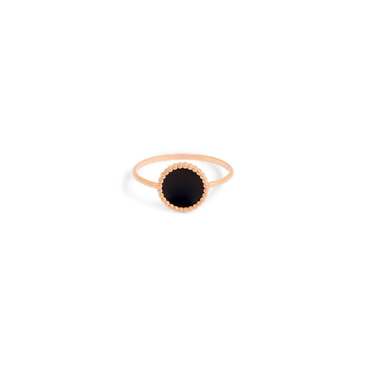 Bague Nuances Onyx - Or rose 18 carats