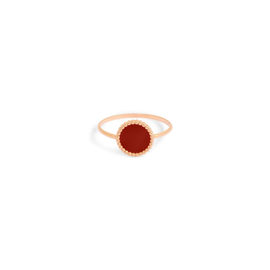 Bague Nuances cornaline - Or rose 18 carats