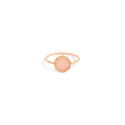 Bague Nuances opale rose - Or rose 18 carats