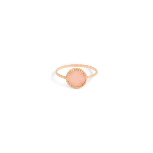 Bague Nuances opale rose - Or rose 18 carats