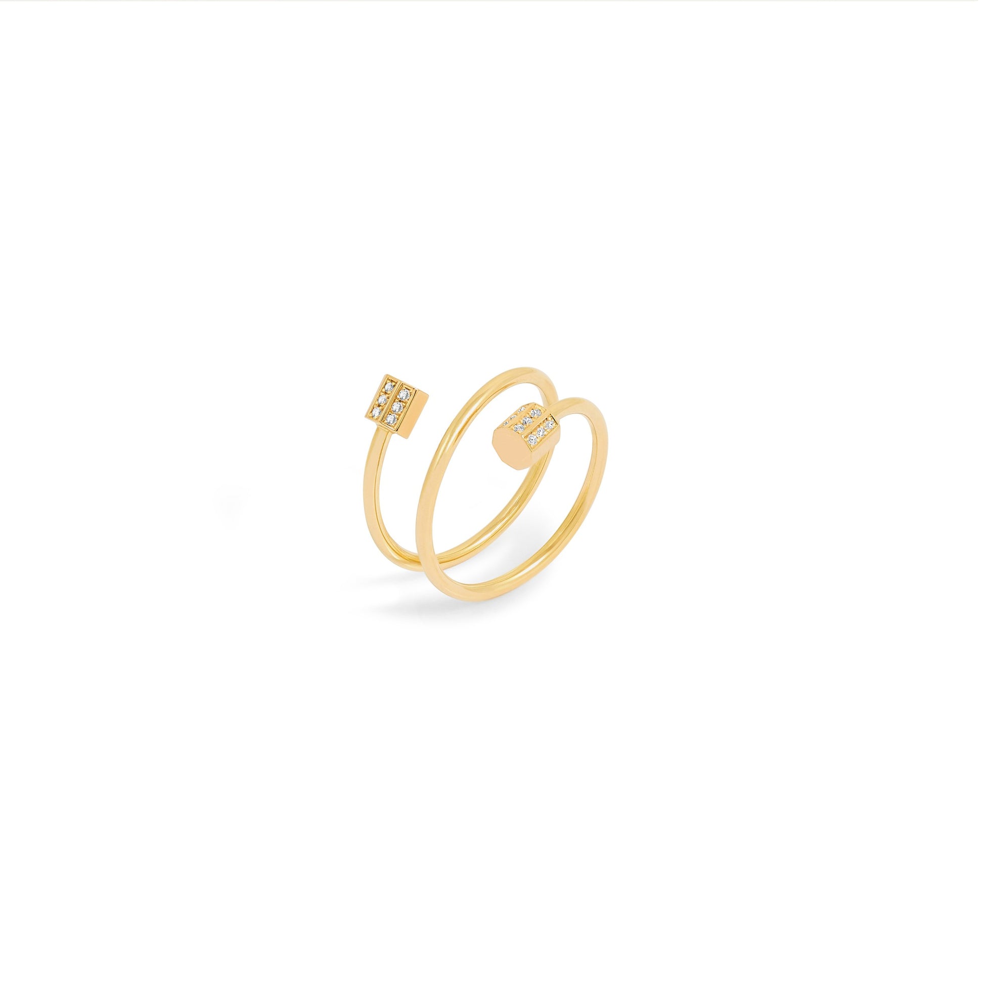 Bague P 22 Double tour - Or 18 carats