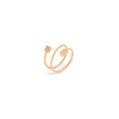 Bague P 22 Double tour - Or 18 carats