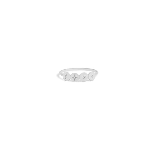 Bague Twist - Or blanc