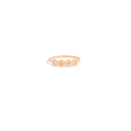 Bague Twist - Or rose