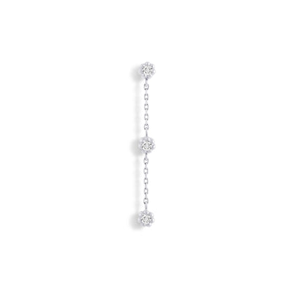 Boucle d'oreille pendante Mini Marguerite