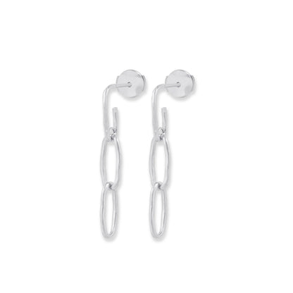 Boucles d'oreille pendantes Maillons - Or 18 carats