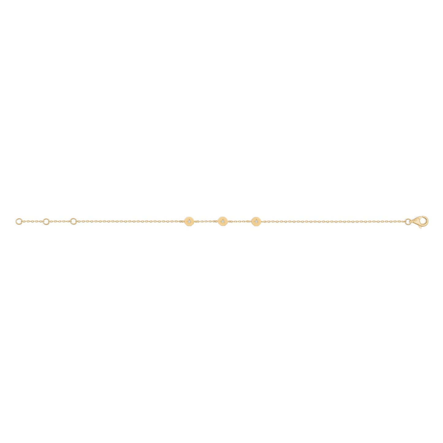 Bracelet Éternité - Or 18 carats et diamant