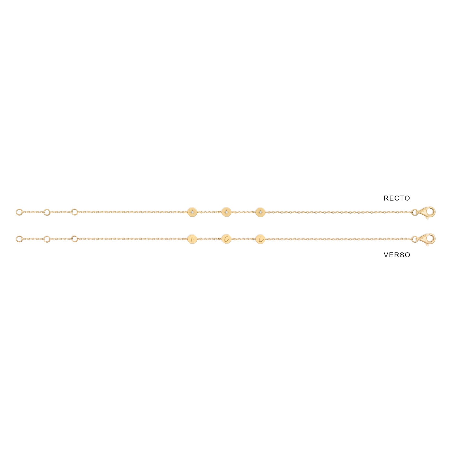 Bracelet Éternité - Or 18 carats et diamant