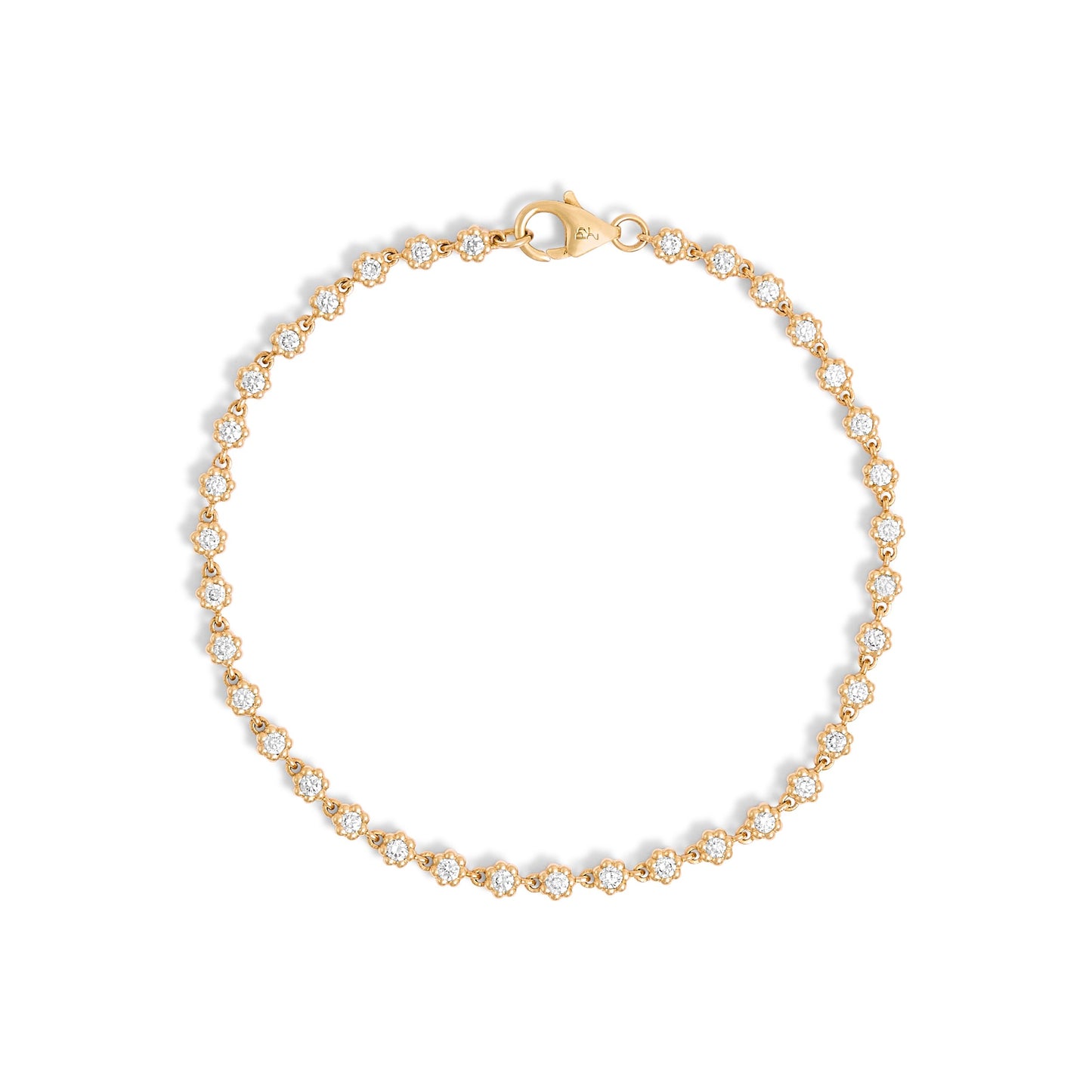 Bracelet Rivière Mini Marguerite - Or 18 carats et diamants