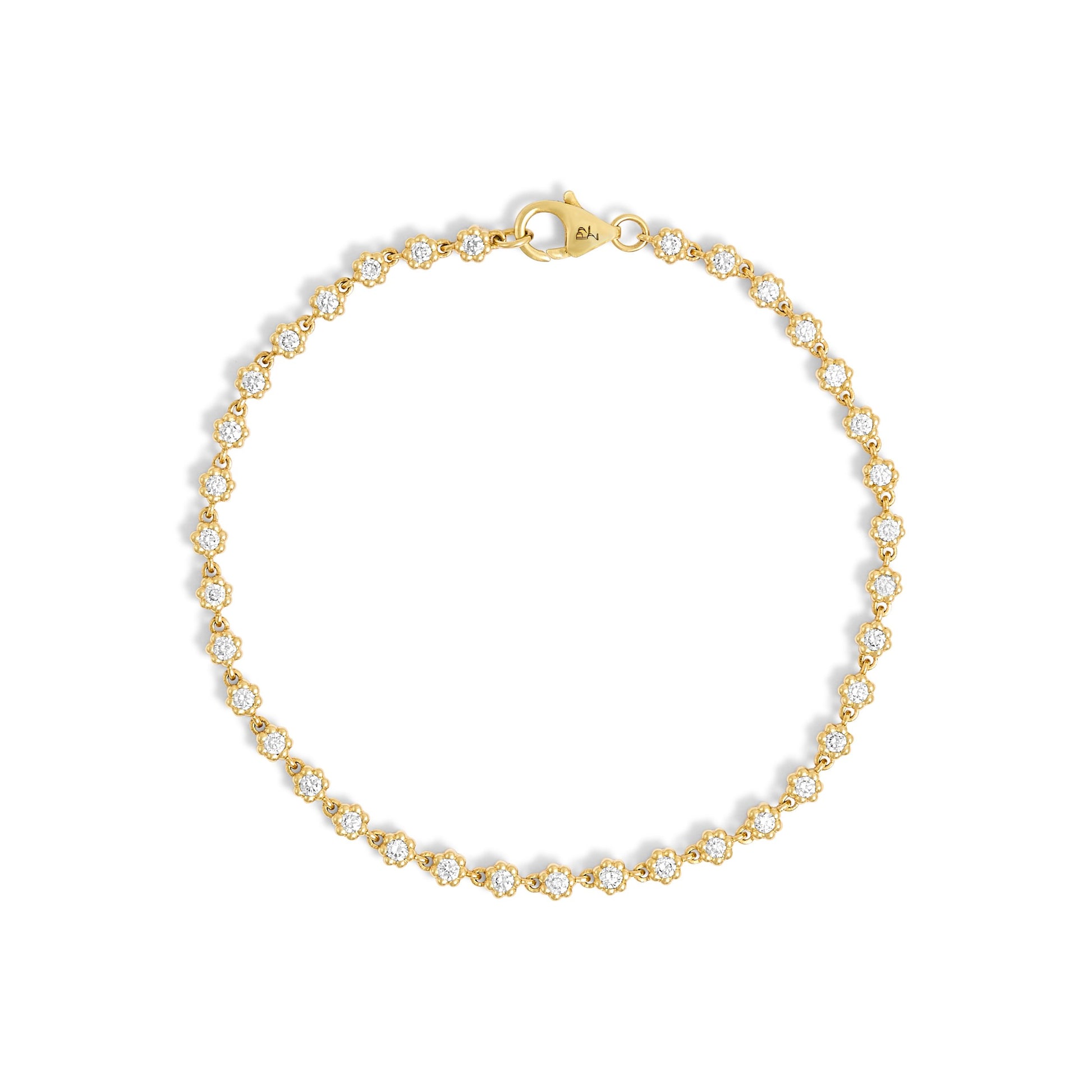Bracelet Rivière Mini Marguerite - Or 18 carats et diamants