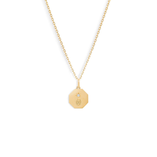 Médaille Mini Fortuna Coccinelle - Or 18 carats et diamant