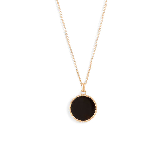Médaille Nuances Onyx - Or rose 18 carats