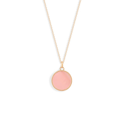 Médaille Nuances opale rose - Or rose 18 carats