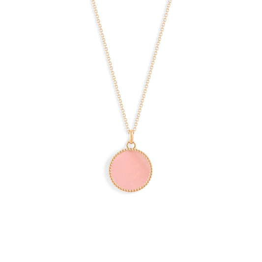 Médaille Nuances opale rose - Or rose 18 carats