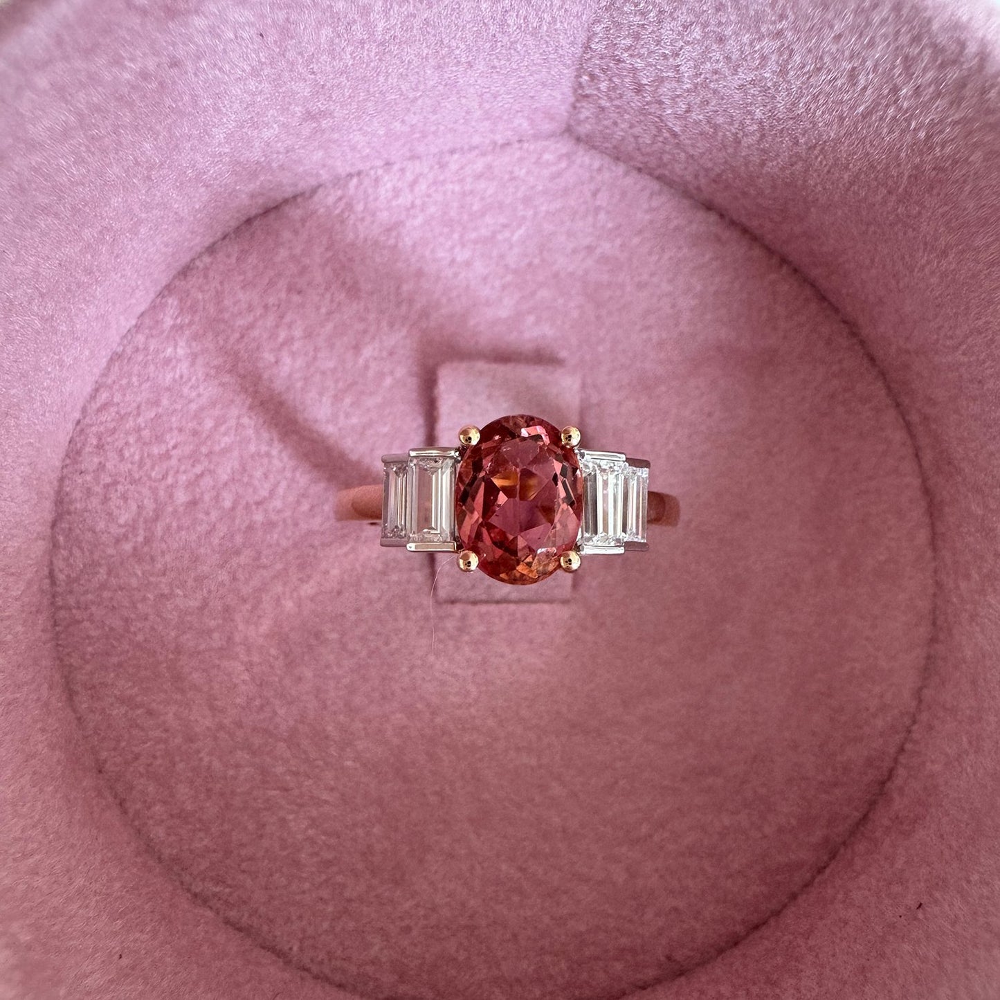 Bague Sirius - Or 18 carats diamants et tourmaline
