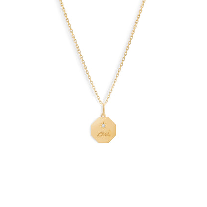 Médaille Dis-moi Oui - Or 18 carats et diamant