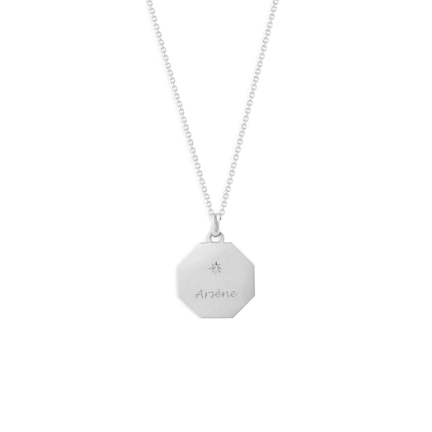 Médaille My Poinçon 22 - Or 18 carats et diamant