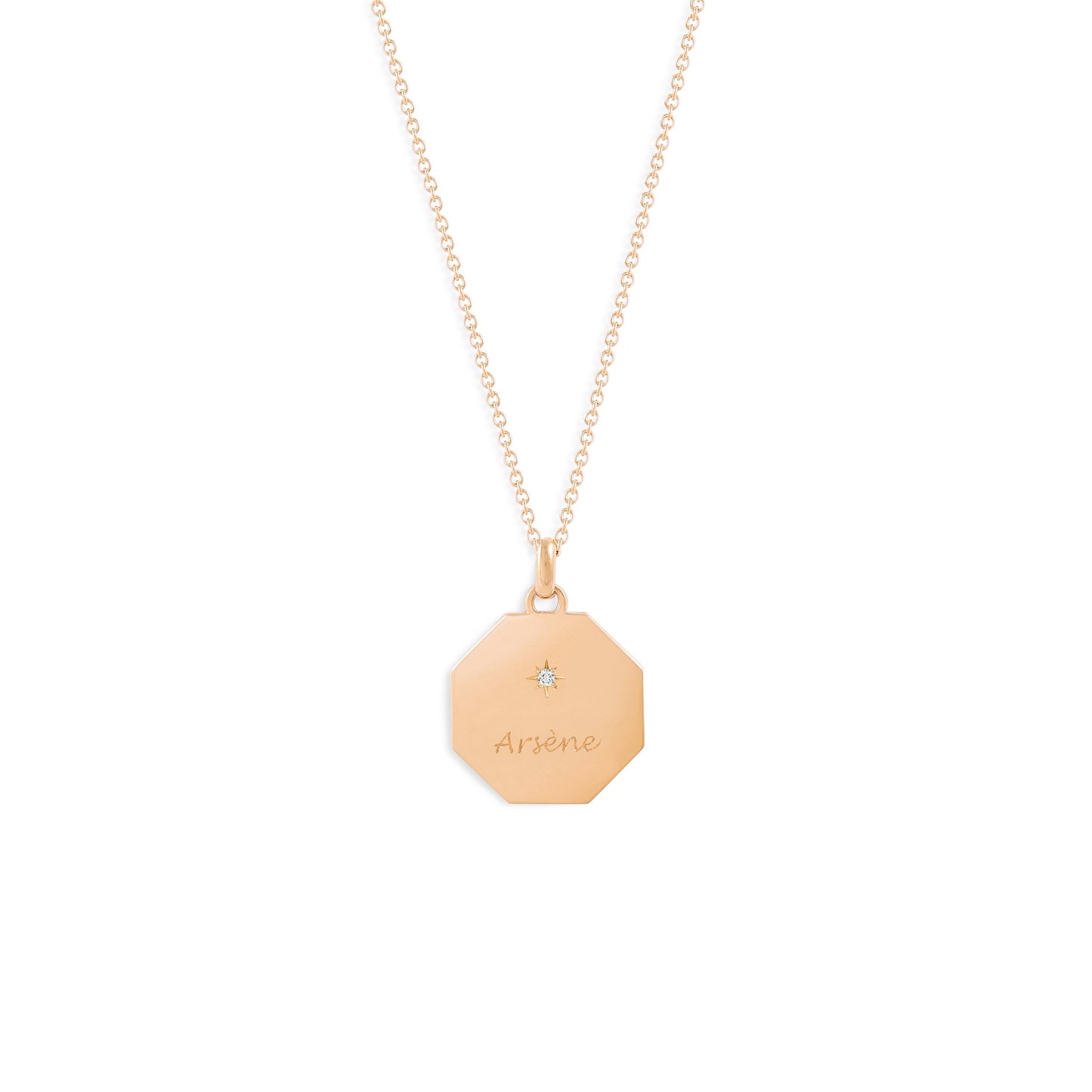 Médaille My Poinçon 22 - Or 18 carats et diamant
