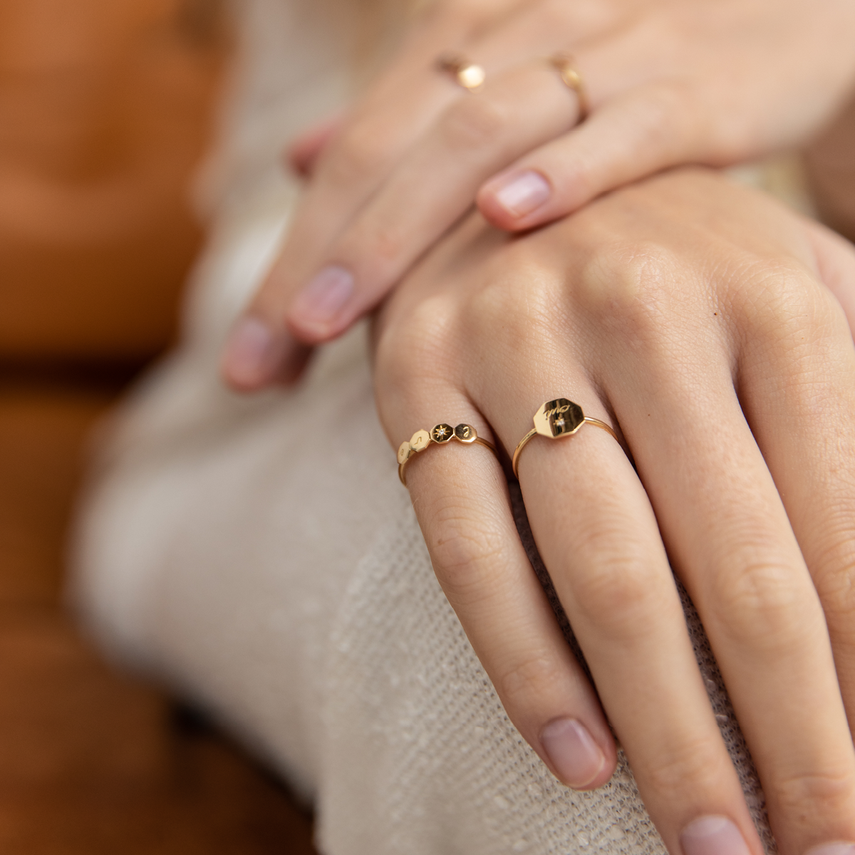 Bague Twist - Or blanc