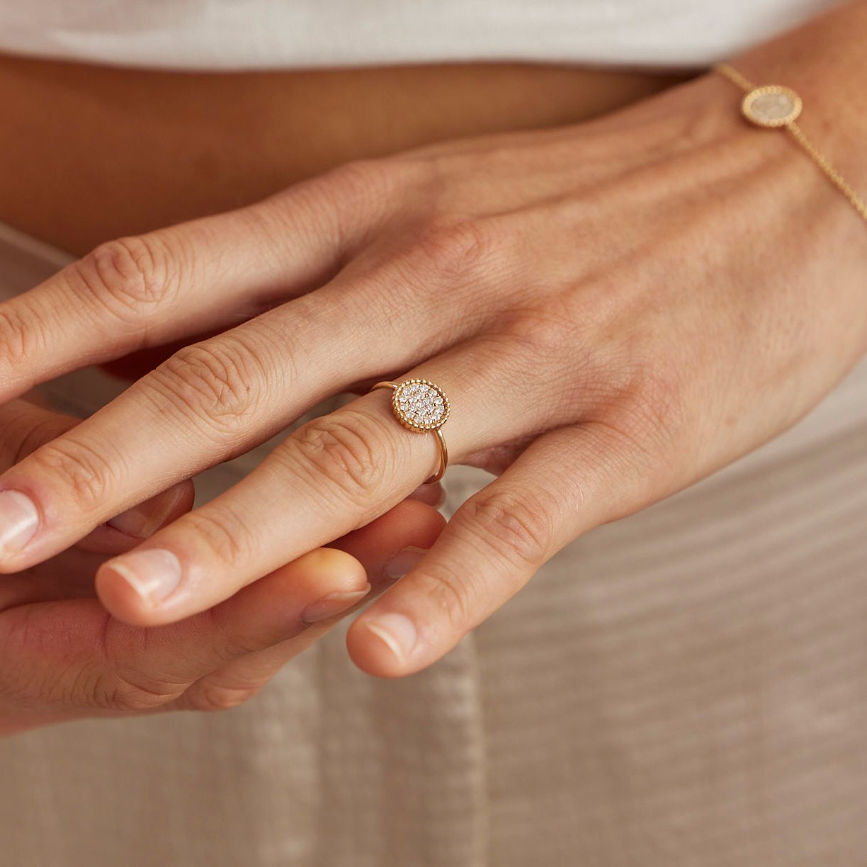 Bague Nuances Diamants - Or 18 carats et diamants