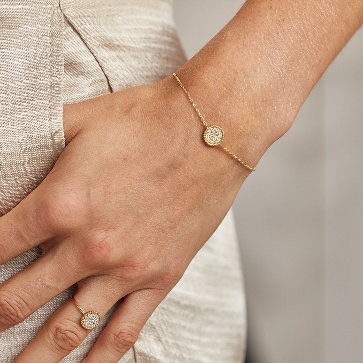 Bracelet Nuances diamant - Or 18 carats