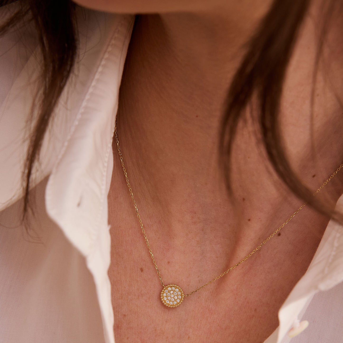 Collier Nuances diamant - Or 18 carats et diamants
