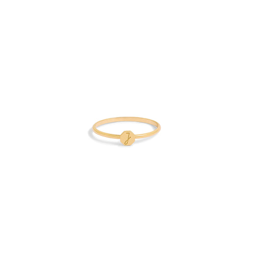 Bague Initiale - Or jaune