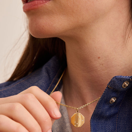 Médaille Constellations - Or rose