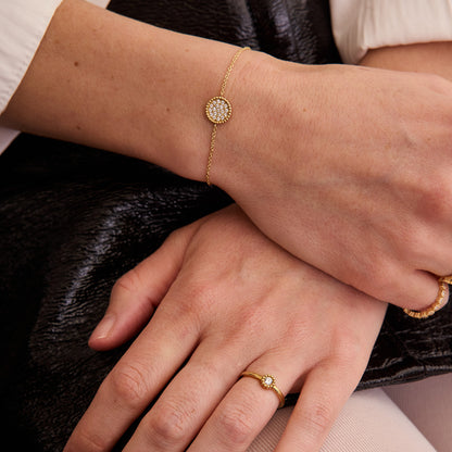 Bague Marguerite - Or blanc