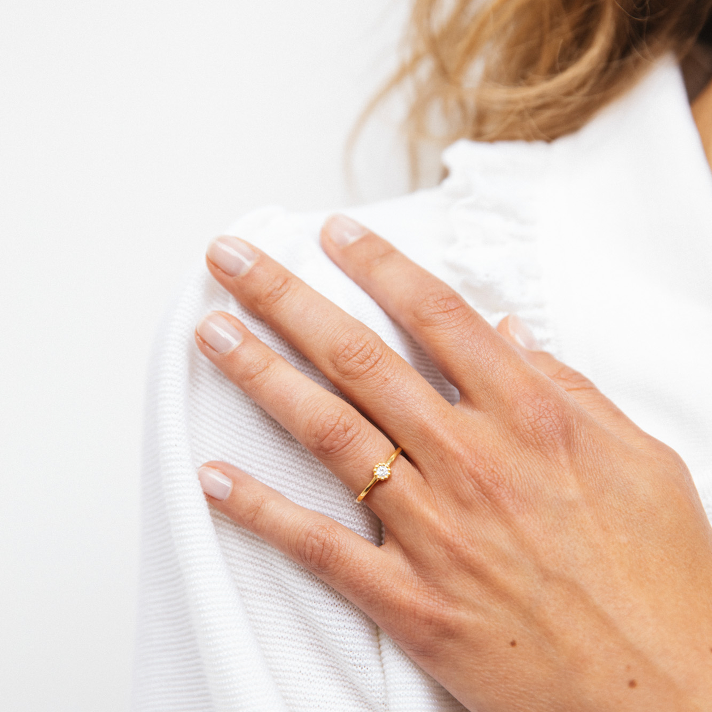 Bague Marguerite - Or rose